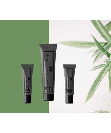 Basic Men's Skin Care Set - Daily Anti-Aging Facial Cream & Serum with Argan Oil for Oily Dry & Acne-Prone Skin - Buy Online on GoSupps.com