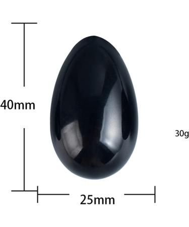 100% Pure Natural Quartz Yoni Egg Set | Kegel Exercise Balls & Muscle Massage Jade Eggs - Black-M - Buy Online on GoSupps.com