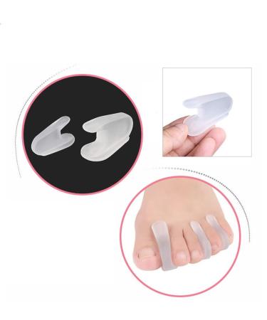 Toe Spreader for Hallux Valgus | Silicone Toe Separator & Bunions Relief | 8 Pack Overlapping Toe Spacer - Buy Online on GoSupps.com