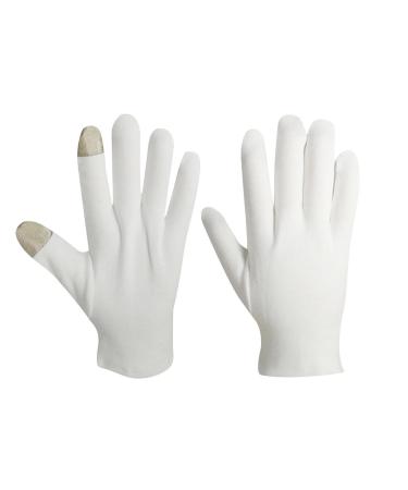 Overnight Moisturizing Gloves Cotton Gloves for Touch Screen Gloves Thickened Stretchy Spa Gloves Reusable Gloves for Night