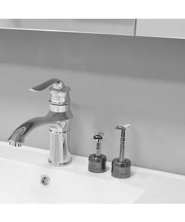 Dianzan Aluminum Alloy Razor Stand | Men's Bathroom & Outdoor Razor Holder | Stylish Black Design - Buy Online on GoSupps.com