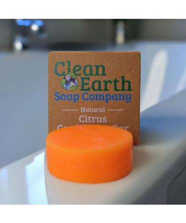 Buy Clean Earth Citrus Solid Conditioner Bar - Vegan Eco-Friendly Moisture Rich for Bounce & Shine - Buy Online on GoSupps.com