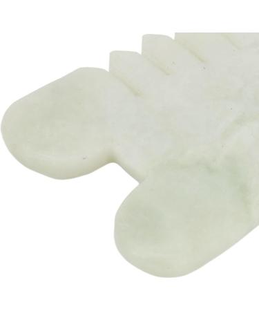Verdant Touch Meridians Massage Comb - Jadestone Gua Sha Tool for Pain Relief & Head Relaxation | Ergonomic Design | International Shipping - Buy Online on GoSupps.com
