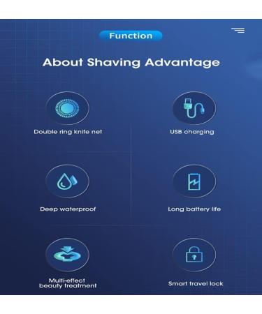 5 in 1 Electric Razor for Men Waterproof 7D Floating Shaver & Beard Trimmer | International Shipping Available - Buy Online on GoSupps.com