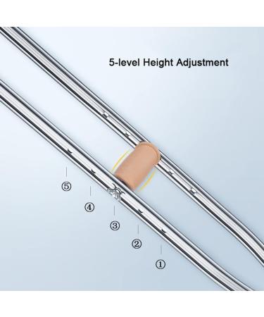 Medical Underarm Crutches Crutches for Walking Aluminum Crutches Comfort Handle Crutches for Walking Rehabilitation Training Independence - Buy Online on GoSupps.com