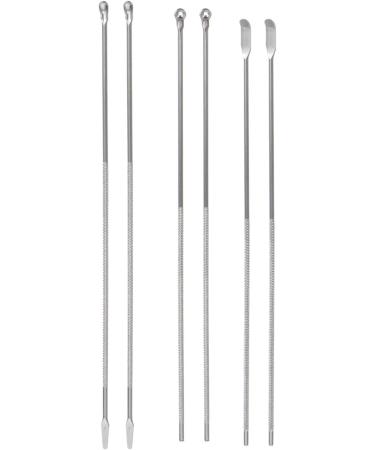 Healifty 6-Piece Ear Cleaning Tool Set | Spoon Cleansing Kit for Earwax Removal | Silver Earpick Curette and Cleaner | Home Ear Care Tools - Buy Online on GoSupps.com