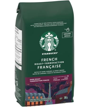 Starbucks French Roast Ground Coffee 340 Grams(pack of 6) French Dark Roast 6 Count - Buy Online on GoSupps.com