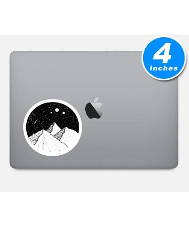 Space Mountains Sticker Love Space Stickers - 3 Pack for Laptop, Phone, Water Bottle - Set of 2.5, 3 and 4 Inch Stickers (3 Pack) - Buy Online on GoSupps.com