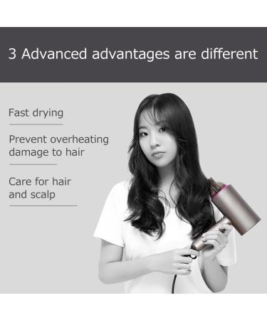 Hair Dryer Professional Folding Portable Household 1800W High Power Hair Blower Hair Drier 3 Variable Speed YUBZ US Plug Green grey white - Buy Online on GoSupps.com