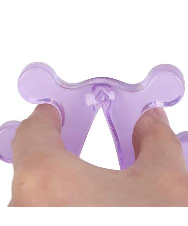 2 Pcs Purple Silicone Toe Separators for Bunion Relief and Hammer Toe Support - Buy Online on GoSupps.com