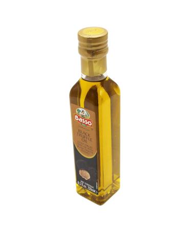 BASSO Black Truffle Oil 8.5oz - High Concentrate for Cooking Pasta, Pizza, and Risotto - Buy Online on GoSupps.com