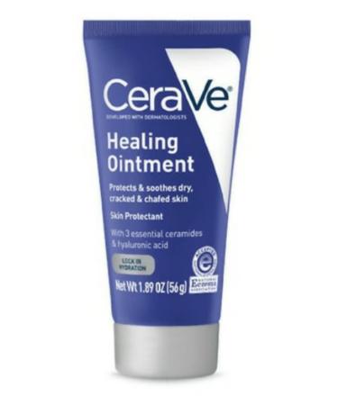CeraVe Healing Ointment Bundle - 12 oz Tub & 1.89 oz Travel Size Tube | Protects & Soothes Dry, Cracked, Chafed Skin - Buy Online on GoSupps.com