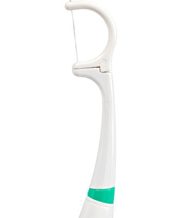 Power Brush and Floss System for Sensitive Teeth - Vibrating Flosser with Retractable Bristles Brush Head Stand & Floss Clips - Ideal for Gentle Oral Care - Buy Online on GoSupps.com