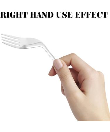 Parkinson's Utensils Set - Adaptive Stainless Steel Spoon & Fork for Disabled Elderly - Easy Grip Self-Feeding Utensils (Right Handed) - Buy Online on GoSupps.com