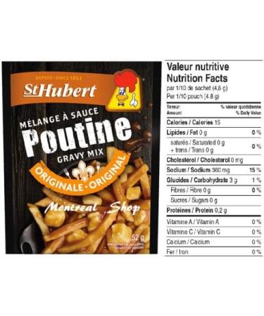 BIG 50 PACK St-Hubert Poutine Original Gravy Sauce Mix 52g - Buy Online on GoSupps.com