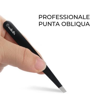 Soleilx Professional Eyebrow Tweezers Set - Precision 2-Piece Black & Pink - Non-Slip Lace Eyebrow Guns for Men & Women - Ideal Eyebrow Epilator - Buy Online on GoSupps.com