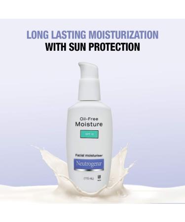 Oil-Free Moisture Facial Moisturizer with SPF 15 | Hydrating Lightweight & Non-Greasy | 4 fl oz - International Shipping Available - Buy Online on GoSupps.com