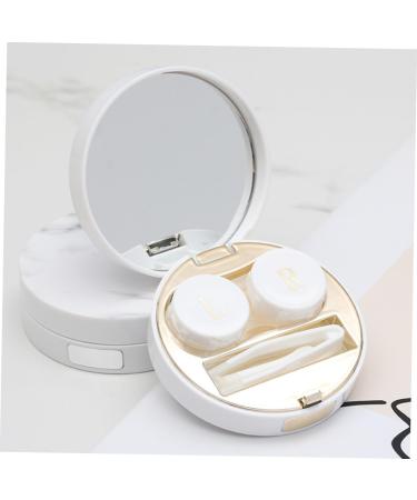 Buy Homsfou 2 STK Marble Contact Lens Container - Portable Travel Case & Solution Holder for Eye Care | International Shipping Available - Buy Online on GoSupps.com