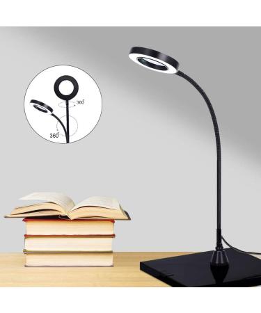 Flexible Gooseneck LED 3X Magnifier Lamp with Strong Magnetic Base for Hands-Free Positioning - Buy Online on GoSupps.com