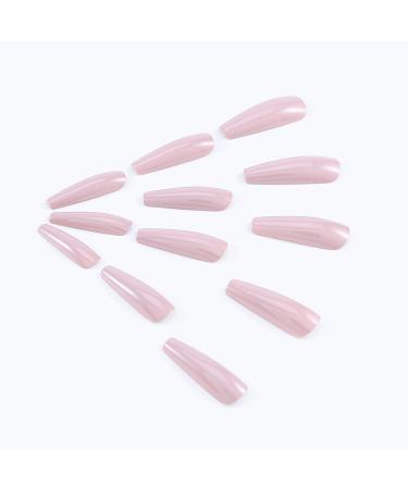 Brishow Artificial Long Nails | Grey Press-On Full Cover | 24 Pure Color Nail Set for Women & Girls - Buy Online on GoSupps.com