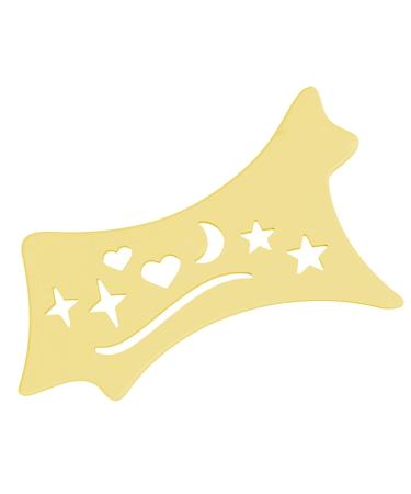 Eyeshadow and Eyeliners Stencils Pad - Soft Flexible Eyeliners Stencils | Winged Tip Look Reusable Cleaning Cloths Beveled Design Eye Liners Yellow