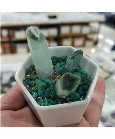 Natural Metallic Crystal Clusters Crystal Cluster Stones Specimen Home Decoration Crafts Decoration Ornament Crystal Cluster (Color : Light Green Size : 4X-Large) 4X-Large Light Green - Buy Online on GoSupps.com