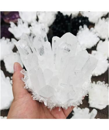 Jukuckv Clear Quartz Crystal Cluster | Spiritual Support & Healing Stone for Meditation Chakra Balancing & Home D cor - Buy Online on GoSupps.com