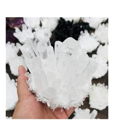 Jukuckv spiritual support natural clear quartz crystal cluster minerals for meditation positive healing chakra reikra stone house equipment decorat