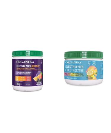Organika Electrolytes Defence with Elderberry and Echinacea- Citrus Berry & Electrolytes Powder- Pink Lemonade- Sugar-Free Hydration and Electrolyte Replenishment - 210g - 60 servings Defence + Powder 210g