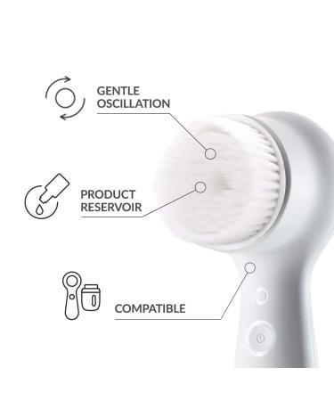 Hiwxyza Soft Cashmere Facial Cleansing Brush Heads - 4 Pack for Sensitive, Delicate, and Dry Skin - Buy Online on GoSupps.com