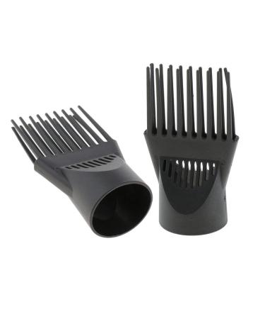 2x Universal HairDryer Diffuser Wind Blow Cover Combs Attachment Nozzle FOR LONG STRAIGHT HAIR -