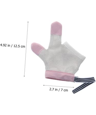 Kisangel 5 Pairs Infant Anti-Scratch Thumb Mesh Mittens - Breathable No Eating Gloves for Baby - 12.5X7CMx5pcs - Buy Online on GoSupps.com