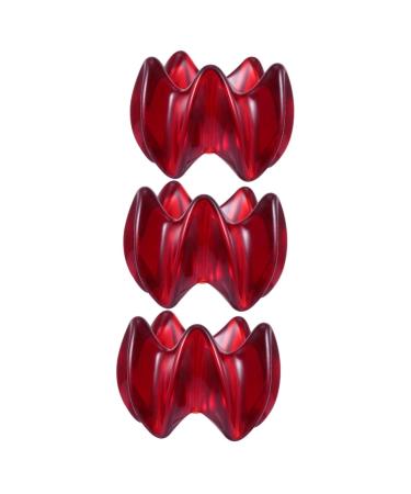 Minkissy Gua-Sha massager 3 pieces cockroaches massage muscle cockroach deep fabric lifting facial full body scraper Chinese synthetic resin Pentagon-Schaber red