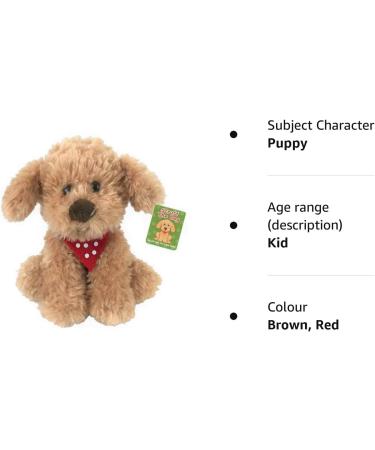 Plush 20cm Scruffs The Cockapoo Puppy Dog With Polka Dot neckerchief.NEWBORN - Buy Online on GoSupps.com