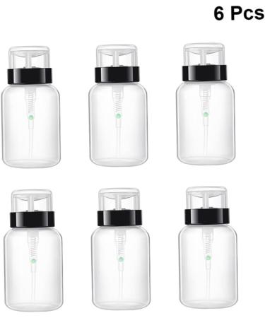  BIUDECO Set of 6 Lockable Plastic 200ml Nail Polish Remover Storage Bottles with Pump - Buy Online on GoSupps.com