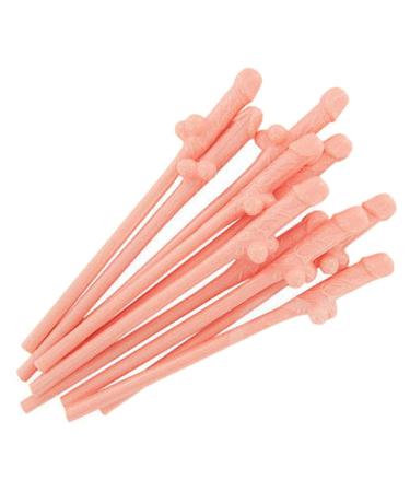 18PC Hen Party Straws Reusable Classy Team Bride Drinking Food-Grade Plastic Non-Toxic for Rave Party Supplies Girls Night Bachelorette Party Straws Naughty Girl Straws Disposable Straws (flesh color)