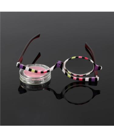 BOKIOESDE Magnifying Glasses Makeup Tool Cosmetic Lens Multipurpose Practical Auxiliary Women Supplies Single Line Space Saving 4.0 +4.0 - Buy Online on GoSupps.com
