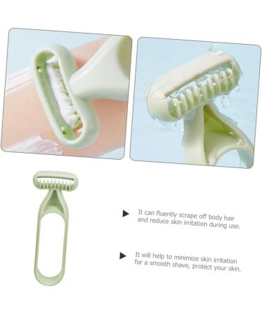 Hoement 2Pcs Handy Body Hair Remover for Women with Abs Material Smooth Shave Function for Armpits Legs Bikini Portable Manual Trimmer for Daily Use Wet Shaving - Buy Online on GoSupps.com