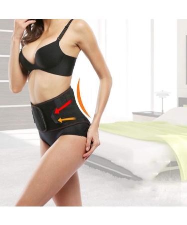 Double Adjustable Lumbar Support Belt with Self-Heating Steel Plate for Pain Relief & Injury Prevention | SC Black M - Buy Online on GoSupps.com