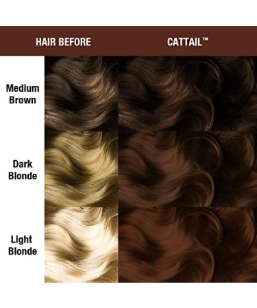 Manic Panic Cattail Medium Brown Hair Dye 4oz - Vegan Semi Permanent Chocolate Brown Hair Color - PPD & Ammonia Free - For Women and Men - Buy Online on GoSupps.com