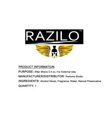 Citrus Aftershave for Men Splash On 3.4oz / 100ml Green Glass Bottle Red Razilo Red - Buy Online on GoSupps.com