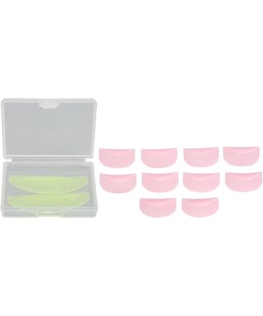 Permanent Eyelash Curler Cover Ultra Thin Silicone Permanent Eyelash Curler for Home (Yellow Pink) - Buy Online on GoSupps.com