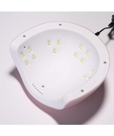 IHEHUA 54W LED UV Lamp for Gel Nails Nail Lamp Nail Dryer 60s 99s 120s Timer Infrared Sensor LCD Display Plus Anti-UV Gloves Gift Suitable for Manicure/Pedicure Home and Salon Pink - Buy Online on GoSupps.com