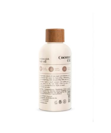 Oliology Coconut Hair Oil - Repairs Distressed Hair from Heat & Chemical Damage, Controls Frizz | Made in USA, Paraben-Free (4oz) - Buy Online on GoSupps.com