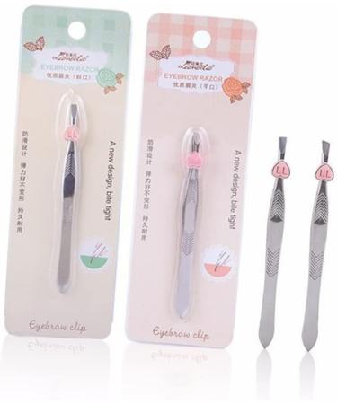 FRCOLOR Slant tip Eyebrow tweezer Stainless Steel Eyebrow Clip Eyebrow Eyebrow Removal Bevel a011 Tool - Buy Online on GoSupps.com