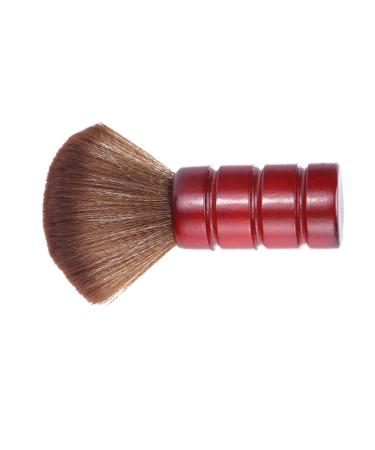 minkissy Large Barber Brush Haircut Brush Barber Tools Hair Cutting Neck Duster Barber Face Brush Hair Cleaning Brush Barber Hair Brush Face Duster Hair Cutting Tool Red Broken Hair Bamboo
