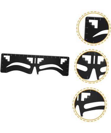 WOONEKY Metal Stencils Eyebrow Design Eyebrow Card Precision Eyebrow Ruler Template Eyebrow Stencil Scale Eyebrow Shape - Buy Online on GoSupps.com