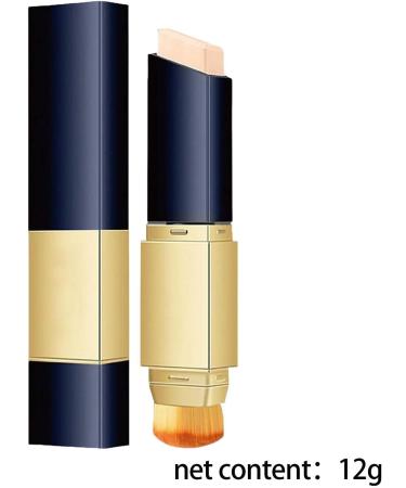 Foundation Stick 2-in-1 Foundation Stick with Brush | Long Lasting Makeup Full Concealer Stick Moisturizing Foundation Stick for Women and Girls Natural Color - Buy Online on GoSupps.com