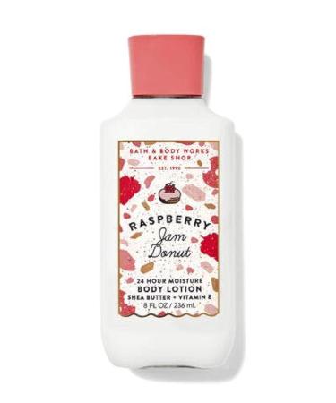 Bath and Body Works Raspberry Jam Donut Nourishing Moisture 8 fl. oz. / 236 mL Super Smooth Body Lotion