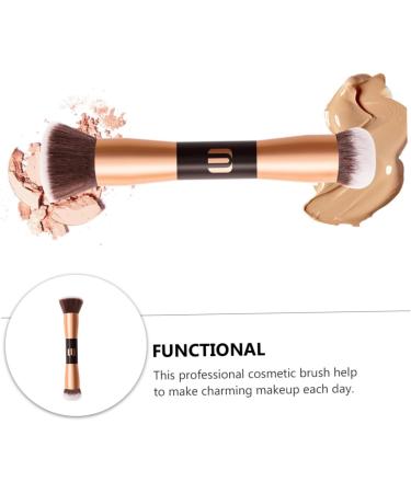 FRCOLOR Highlighter Makeup 1pc Double-ended Makeup Brush Miss Smudge Brush Wooden Make up Dual Brush Makeup - Buy Online on GoSupps.com